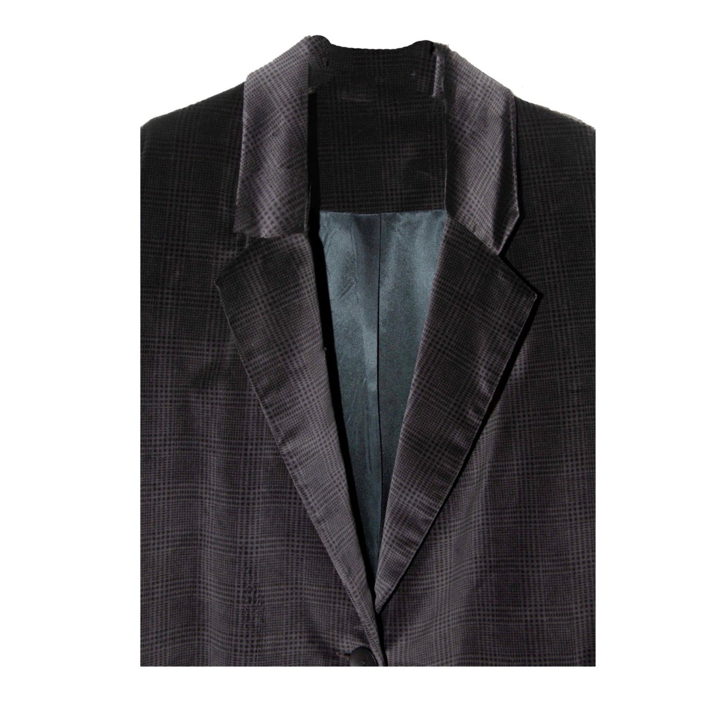 THE BOND STREET OVERSIZED VELVET JACKET IN FALCON CHECK