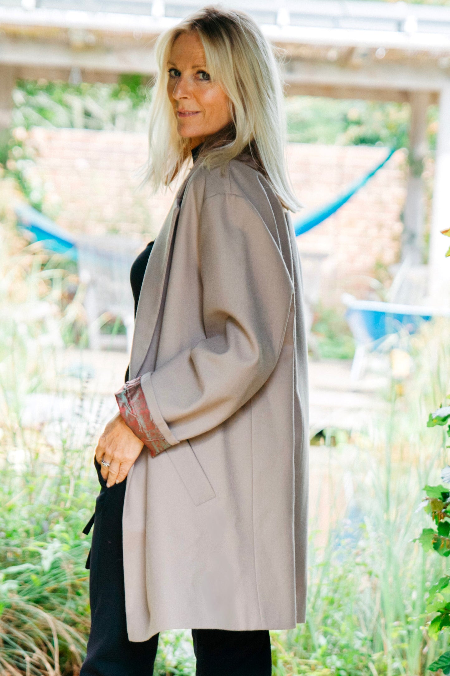 THE BOND STREET OVERSIZED JACKET IN SMOKY CAMEL