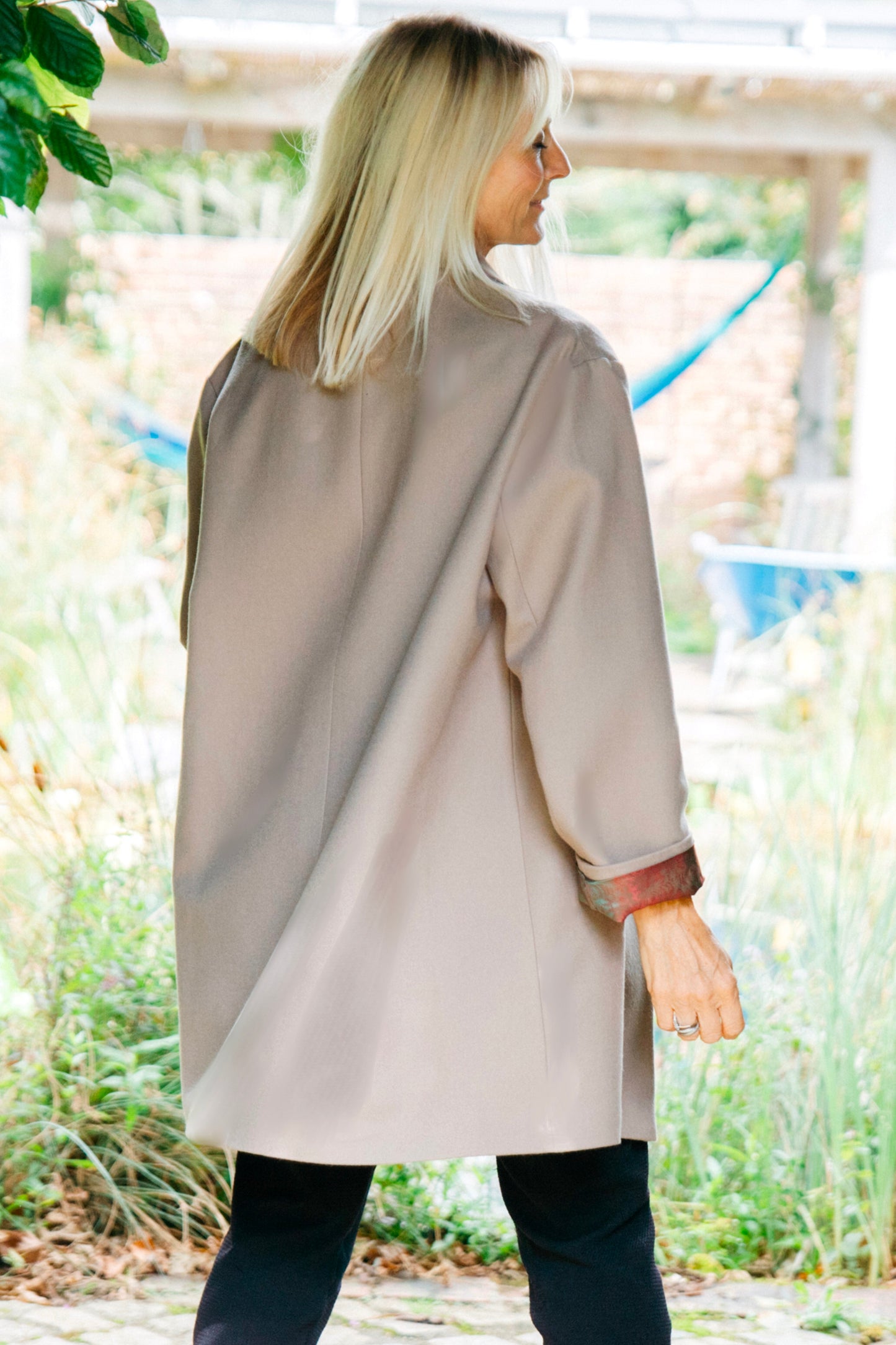 THE BOND STREET OVERSIZED JACKET IN SMOKY CAMEL