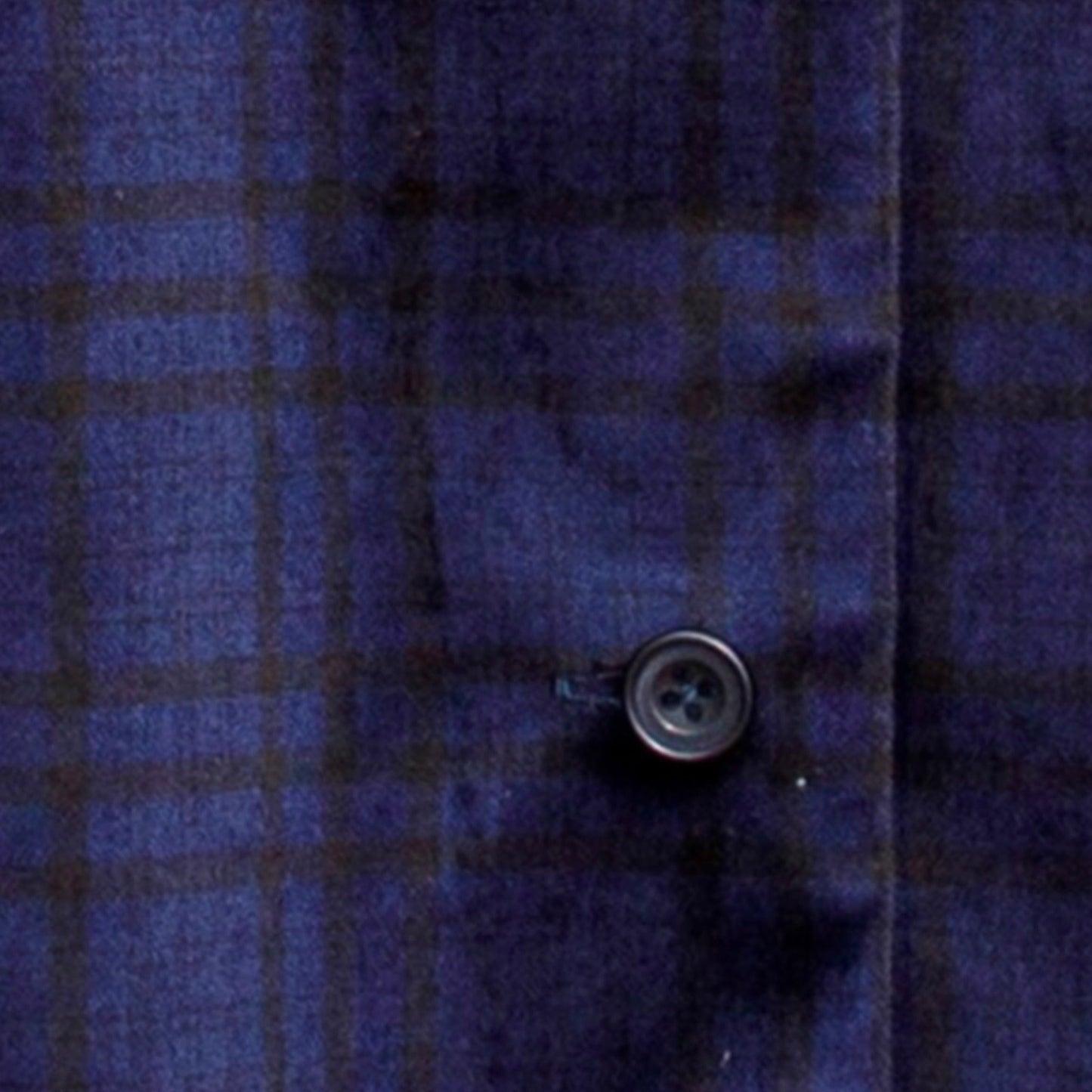ABBEY ROAD OVERSIZED SHIRT IN BLUE AND BLACK CHECK VELVET