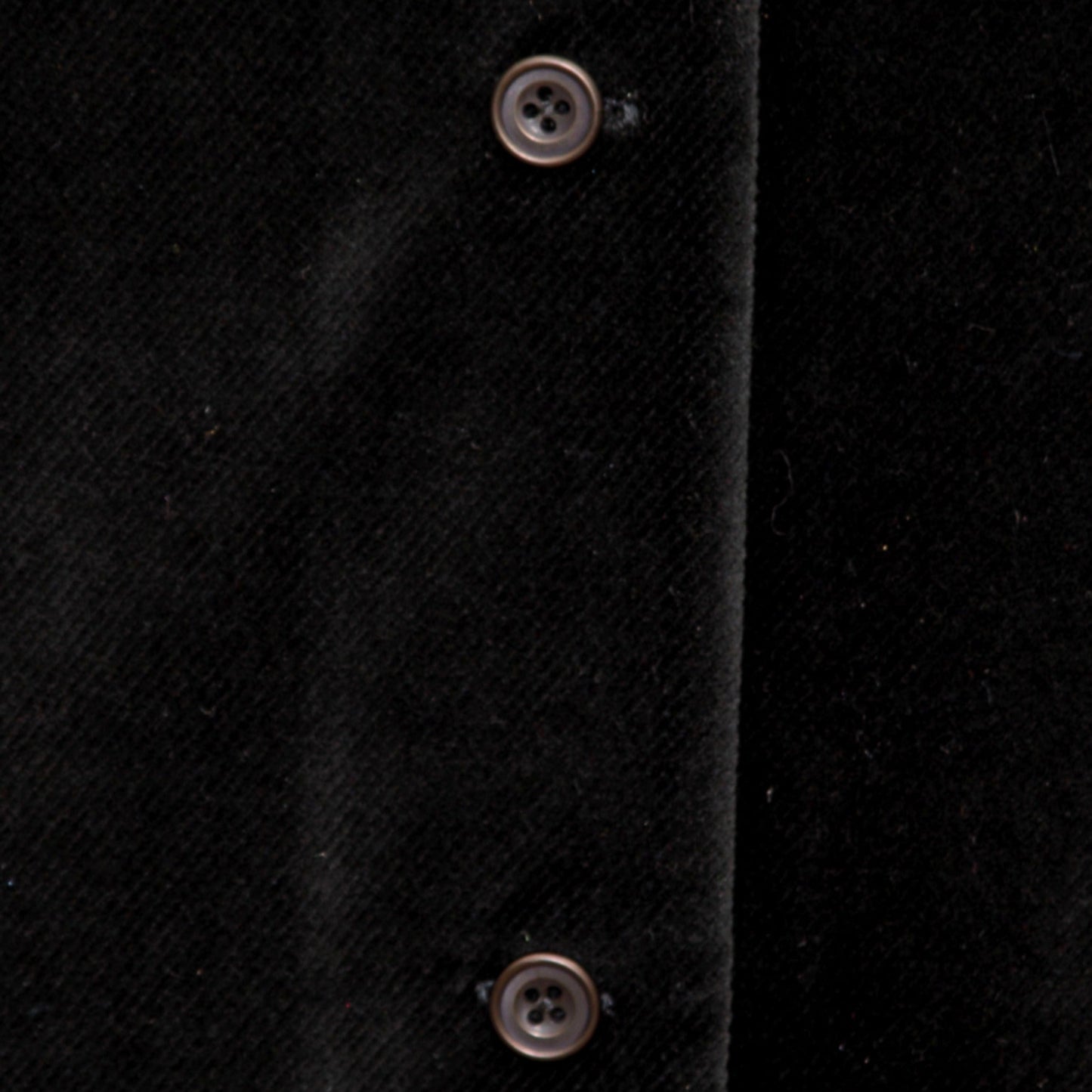 ABBEY ROAD OVERSIZED SHIRT IN BLACK COTTON VELVET